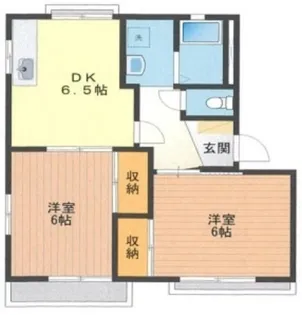 サンレイク芝中B【2階】の間取り