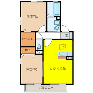 リビングタウン本郷【1階】の間取り