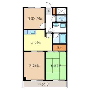 パセール長良【2階】の間取り