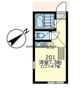 ユナイト六浦セグラーテ【2階】の間取り