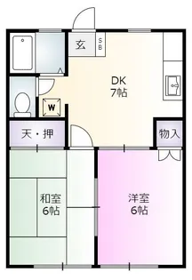ゆうコーポ【1階】の間取り