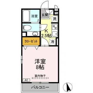 プランドール A【2階】の間取り