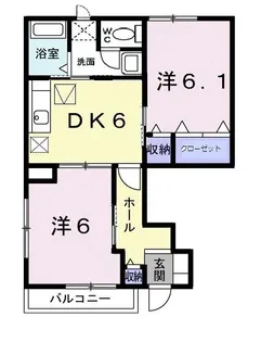 ファインヴィラ【1階】の間取り