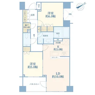 ザ・パークハウス上目黒ピアース【4階】の間取り