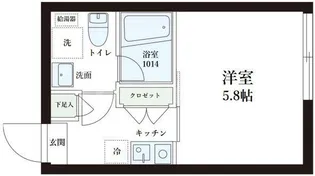 レピュア中板橋駅前レジデンス【5階】の間取り