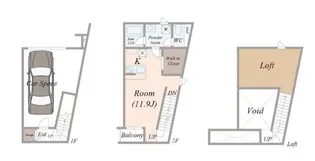 C.A Style 江津【2階】の間取り