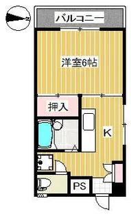 オアシス光【3階】の間取り