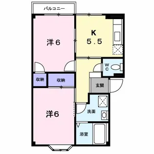 フルーレゾン【2階】の間取り