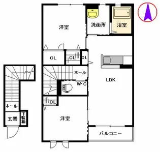 フェリーチェ【2階】の間取り