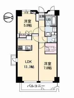 メゾン・ド・ナリヤ A棟【5階】の間取り