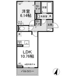 ファーストステージ江木【3階】の間取り