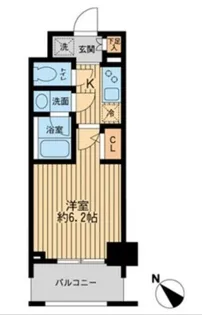 KDXレジデンス多摩川【2階】の間取り