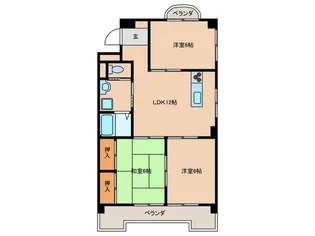 グレイスさつき【3階】の間取り