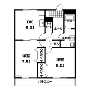ゴールドメゾンA棟【3階】の間取り