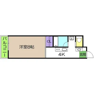 ベネフィットはりまや【2階】の間取り