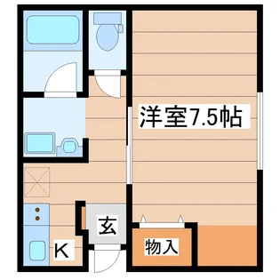 パークアベニュー国見【1階】の間取り