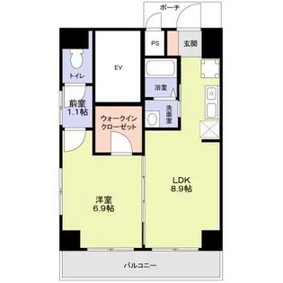 ロリエ笹塚【13階】の間取り