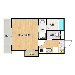ジーメゾン伊勢原【1階】の間取り