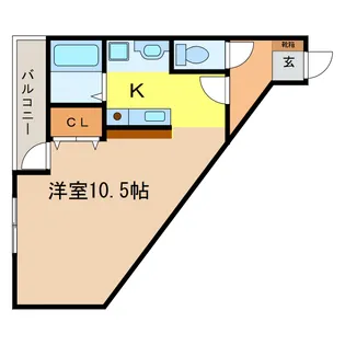 フェイム瀬田【1階】の間取り