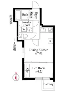 グランパセオ中目黒II【3階】の間取り