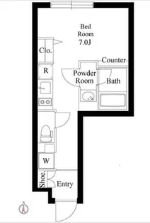 ミリアレジデンス品川中延【1階】の間取り