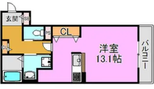 クリエオーレ西堤【1階】の間取り
