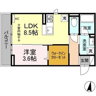 フォルトゥーナ【3階】の間取り