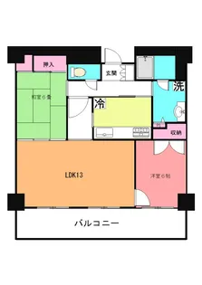 パレール川崎【11階】の間取り