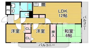 レジェロ住之江【2階】の間取り