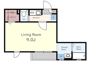 グリーンコート白山【2階】の間取り