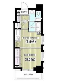 ライオンズマンション西麻布シティ【7階】の間取り