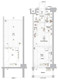 プレミアムキューブ上野毛#mo【8階】の間取り
