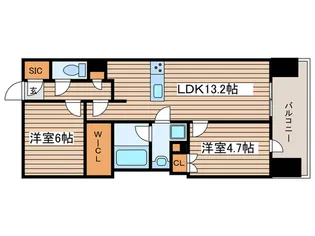 オープンレジデンシア栄【14階】の間取り