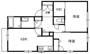 グリーンヒルII【1階】の間取り