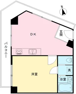 富士見ヶ丘センタービル【4階】の間取り