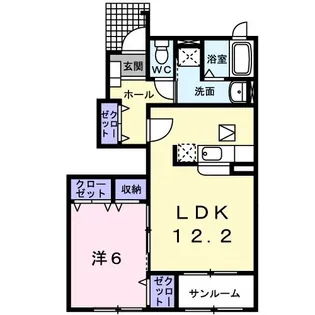 モン・プレジール II【1階】の間取り