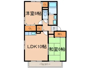 セジュール・フォーレ B棟【2階】の間取り