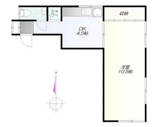 三股荘【2階】の間取り