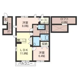 プレミアス【2階】の間取り