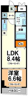 レジディア幡ヶ谷【2階】の間取り