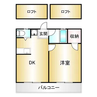 エレガンス上高田A【2階】の間取り