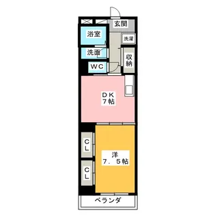 センチュリーパーク八熊【4階】の間取り