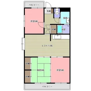 パールハイム【1階】の間取り