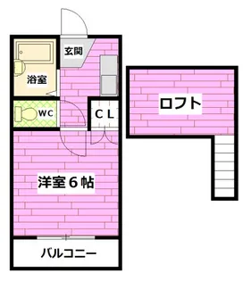 ユーハイム緑井A棟【2階】の間取り
