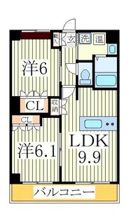 エトワール・ガーデン【3階】の間取り