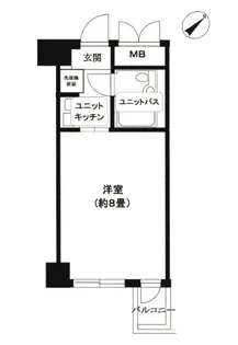 ディアシティ赤坂東館【2階】の間取り