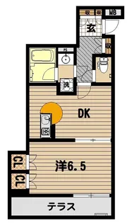 エスコートノヴェル白金高輪【1階】の間取り