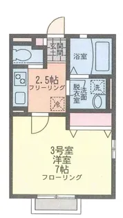 ソレイユ港南【2階】の間取り