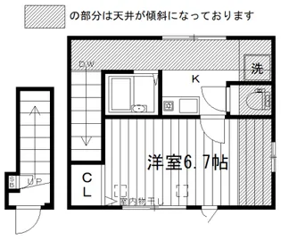メゾンドゥパピヨン【2階】の間取り