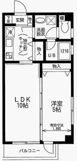 ローズレジデンス千葉ファースト【1階】の間取り